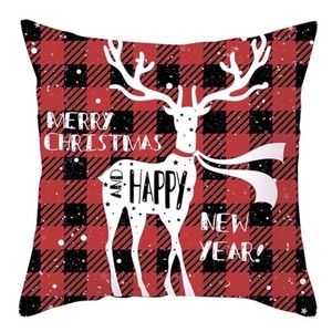 🎄Sale! Merry Christmas Deer Throw Pillow Cover
